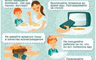Как приучить ребенка к правильному питанию с раннего возраста