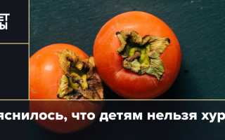 Можно ли давать детям хурму, и в каком возрасте? Узнайте все нюансы