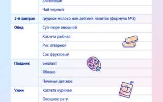 Рацион питания ребенка в 1 год и 3 месяца и варианты меню для здоровья