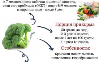 Тонкости первого прикорма цветной капустой для малышей