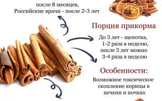 Корица детям: с какого возраста можно давать и как правильно?