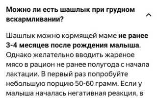 Шашлык при грудном вскармливании: можно или нет, советы?
