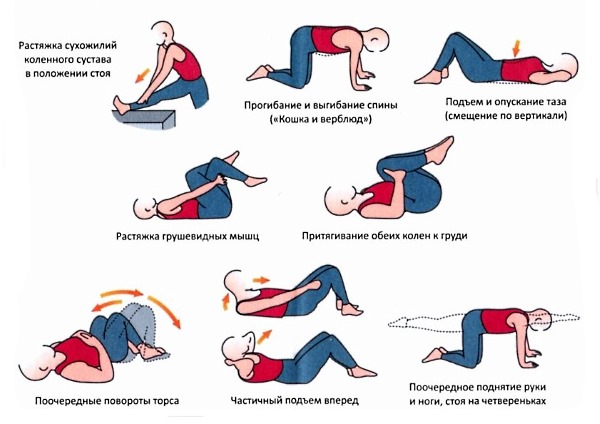 Еще несколько упражнений при проблемах в поясничном отделе