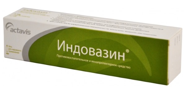 Препарат содержит два активных компонента: индометацин и троксерутин