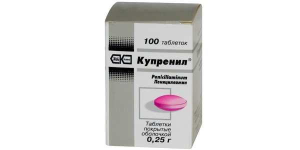 Данное средство проявляет свою активность в отношении меди в организме