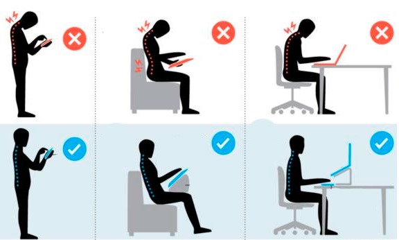 Обратите внимание как правильно сидеть для нормальной осанки