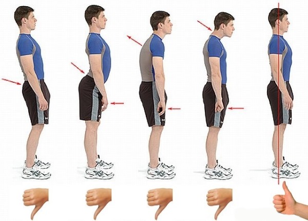 Обратите внимание на то, какой должна быть осанка