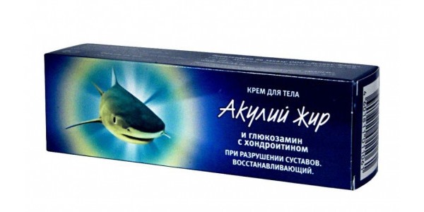 Акулий жир воздействует непосредственно на сами суставы и ткани возле него