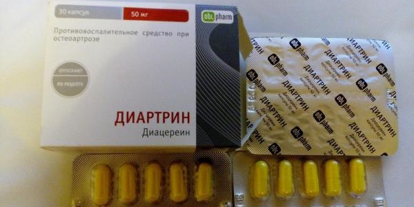 Действующим веществом препарата является диацереин