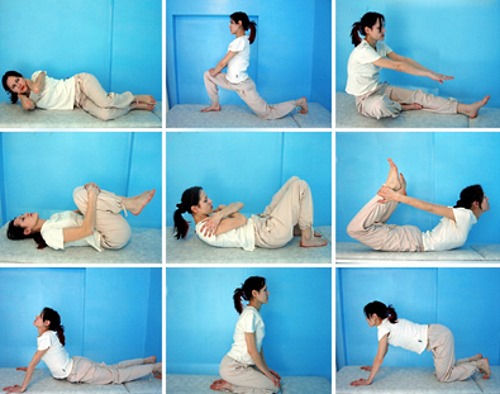 Вот несколько упражнений ЛФК при спондилезе