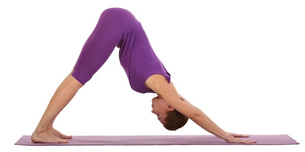 Адхо Мукха Шванасана - упражнение для проработки таза, плеч и ног