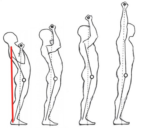 Если выполнять жим штанги вверх сидя, это поможет минимизировать нагрузку на позвоночник