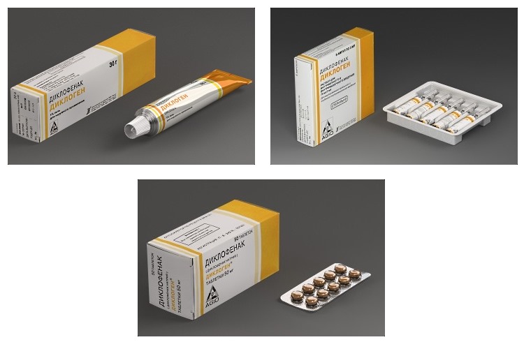 Диклоген выпускается в нескольких лекарственных формах