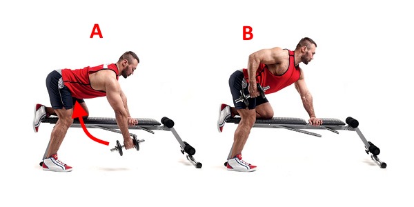 Тяга к поясу хорошо прорабатывает широчайшую