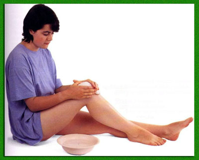 компресс на ногу