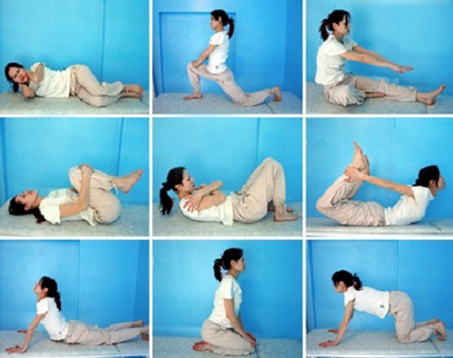 Упражнения при деформации позвонков рассчитаны на улучшения кровообращения и подвижности позвоночника