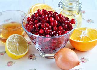 лимон с клюквой
