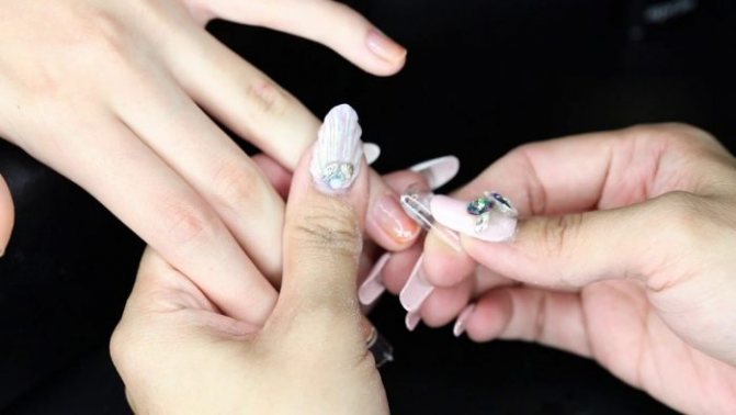 Наращивание гелем на типсах