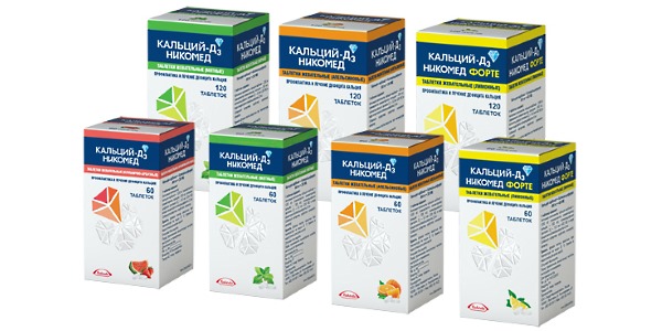 Кальций-Д3-Никомед содержит эффективное сочетание полезных веществ