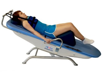 Один из методов лечения ретролистеза - вытяжение позвоночника