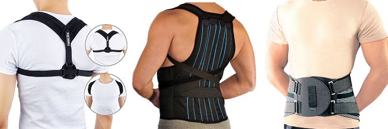 Для коррекции спины используют ортопедические пояса, бандажи, корсеты