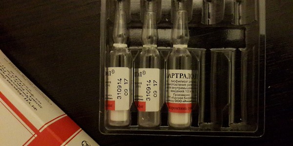 Артрадол нормализует образование суставной жидкости