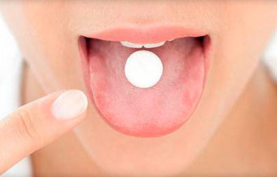 таблетка на языке