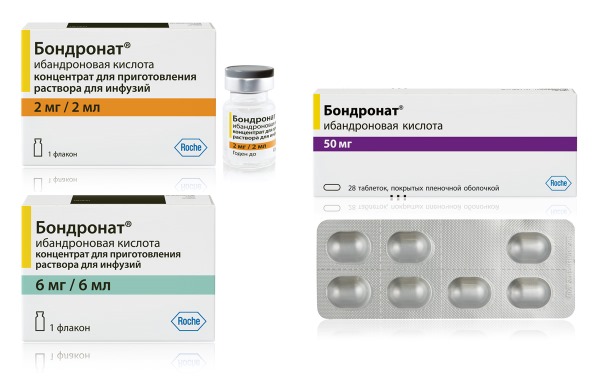 Бондронат не влияет на минерализацию костей