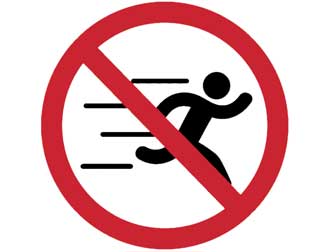 запрет бега