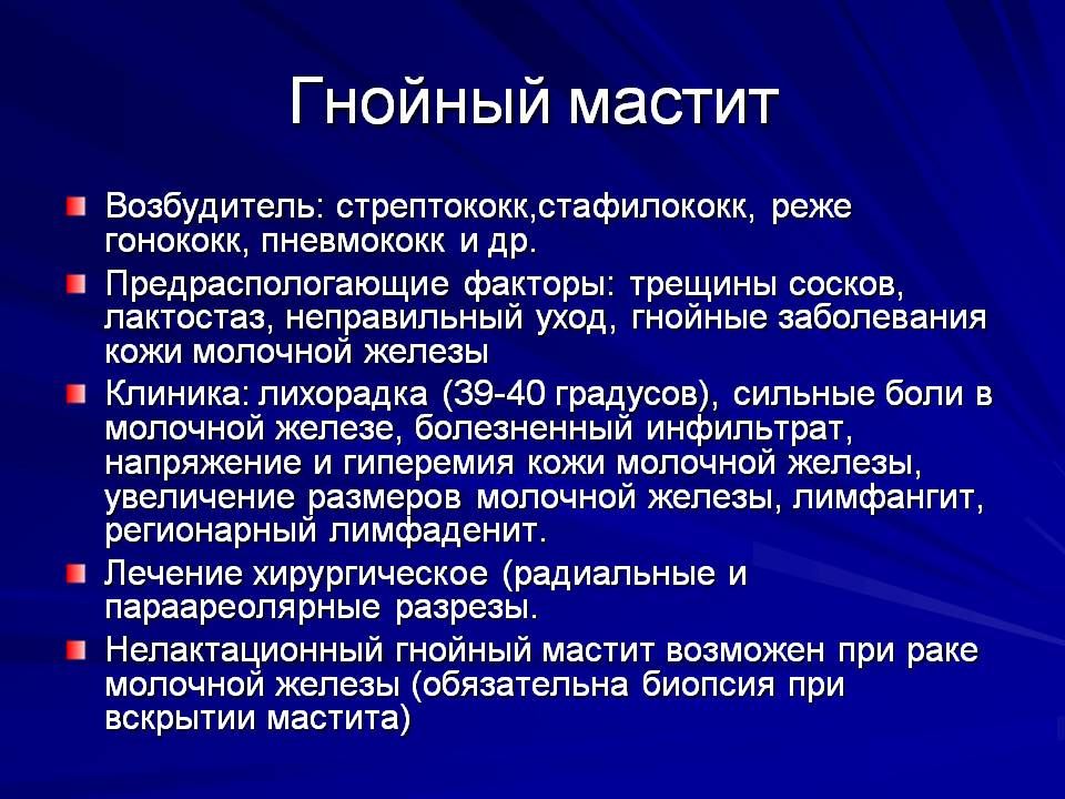 гнойный мастит гнойный мастит