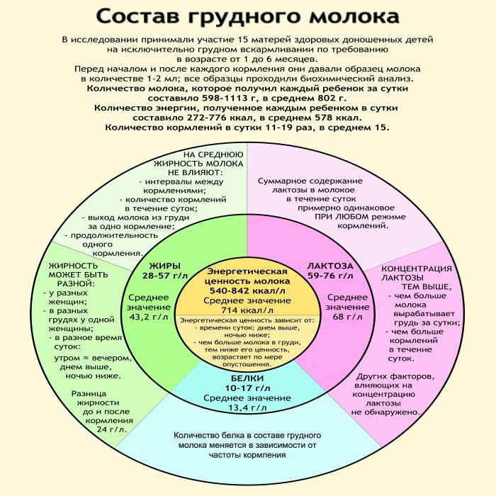 Состав грудного молока