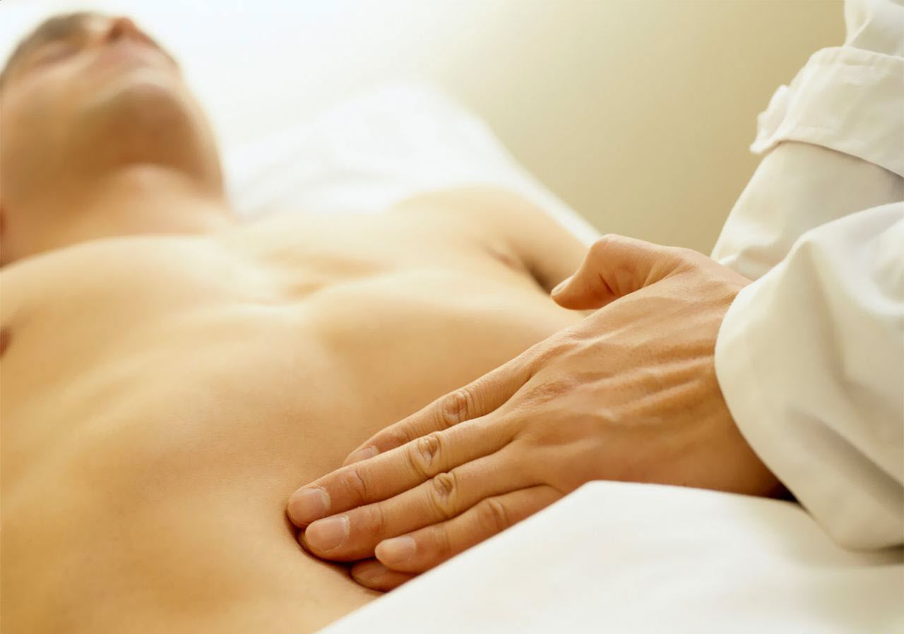 Пальпация печени и селезенки